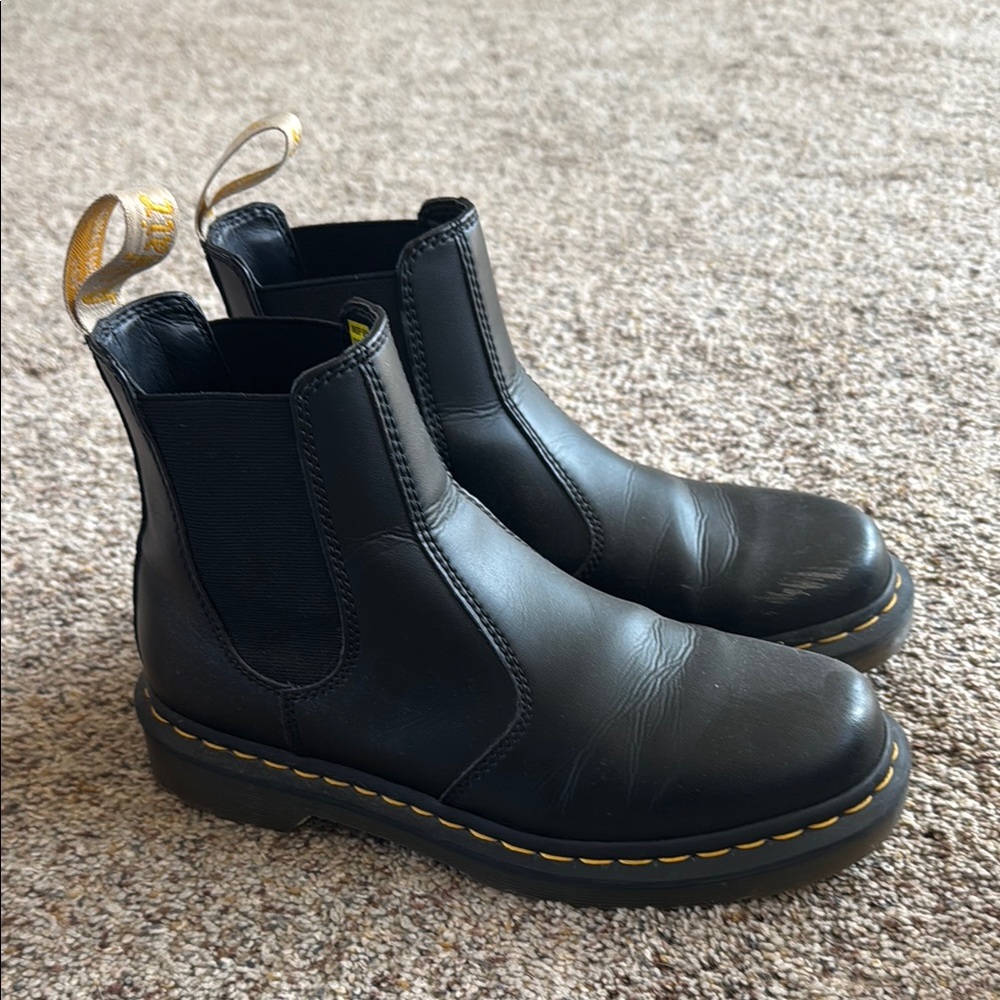 Dr. Martens Black Leather Chelsea Boots